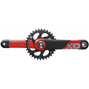 Priekinis žvaigždžių blokas SRAM X01 All Downhill DUB 34T Red