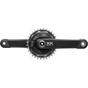 Priekinis žvaigždžių blokas su galios matuokliu SRAM XX Eagle Q174 Thread T-Type DUB MTB Wide 175mm 32T