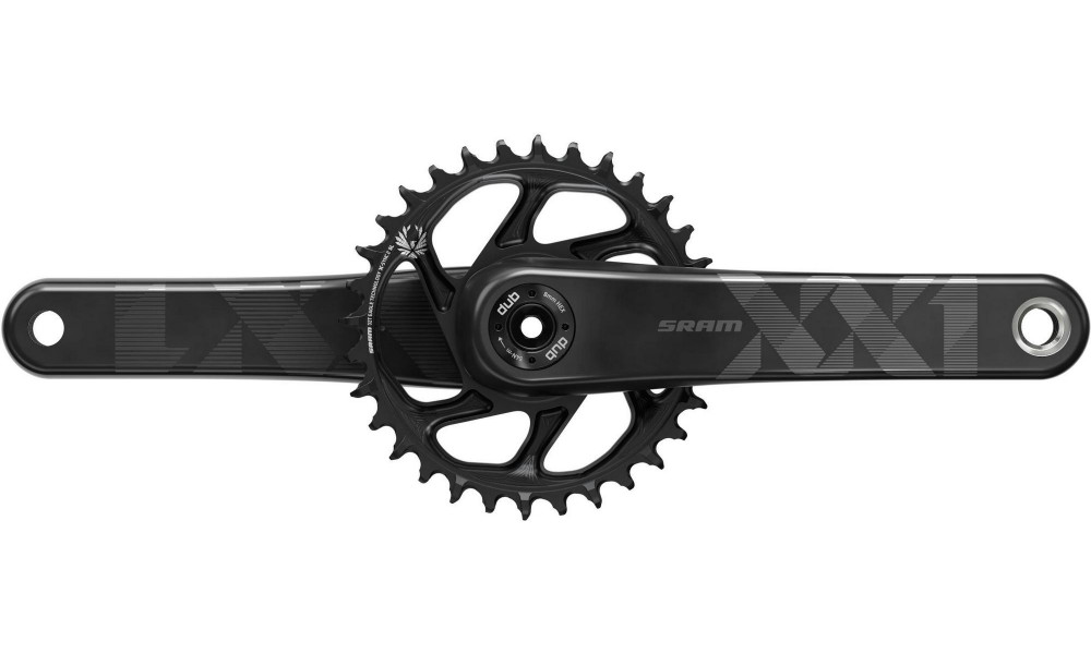 Priekinis žvaigždžių blokas SRAM XX1 Eagle Fat Bike 4" DUB 1x12-speed 30T 