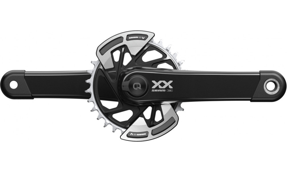 Priekinis žvaigždžių blokas su galios matuokliu SRAM XX Eagle Q174 Direct T-Type DUB MTB Wide 175mm 32T 