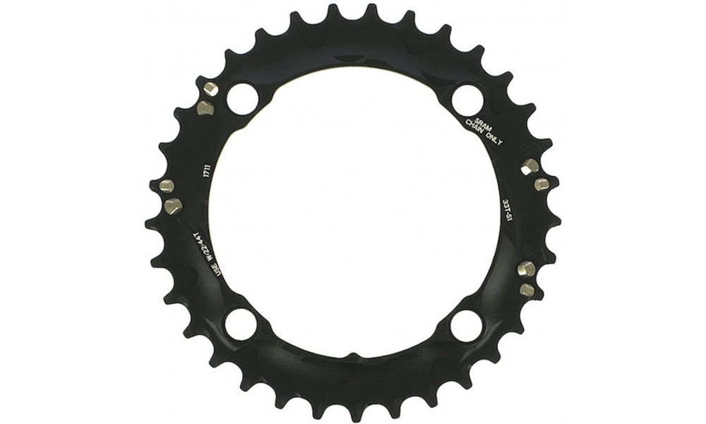 Priekinis dantratis SRAM MTB BB30 120mm alu 2x10-speed 42T black 