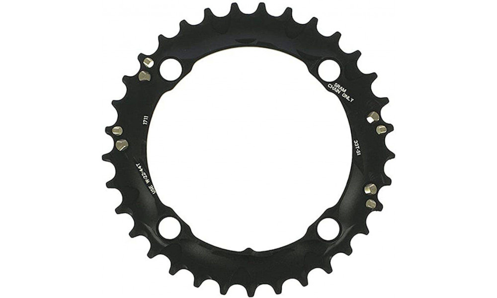 Priekinis dantratis SRAM MTB 104mm alu 3x10-speed 33T black 