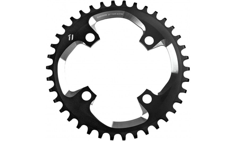 Priekinis dantratis SRAM MTB 104mm alu 1x10-speed 36T black 