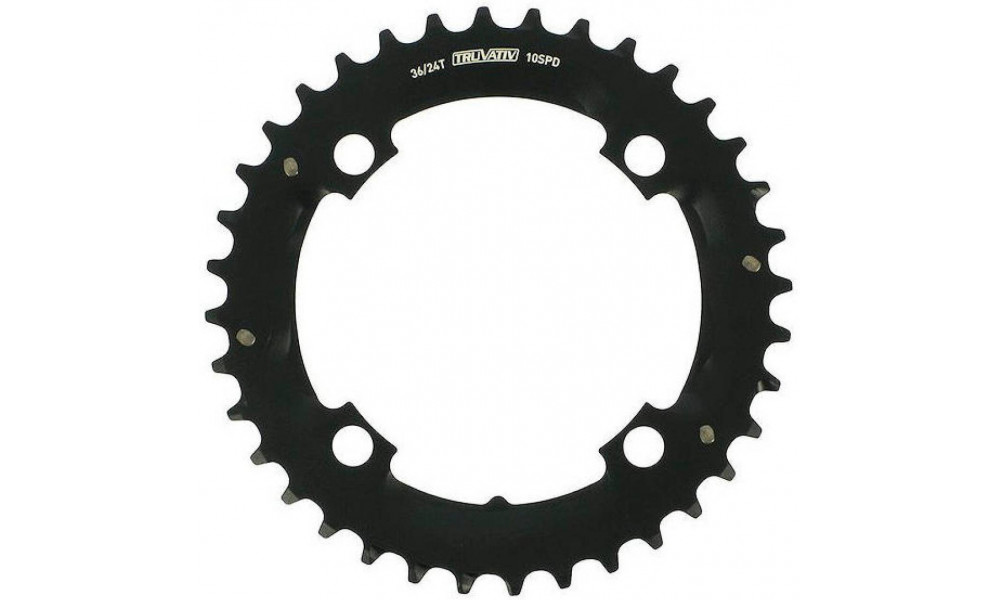 Priekinis dantratis SRAM MTB 104mm alu 2x10-speed without pin 36T black 