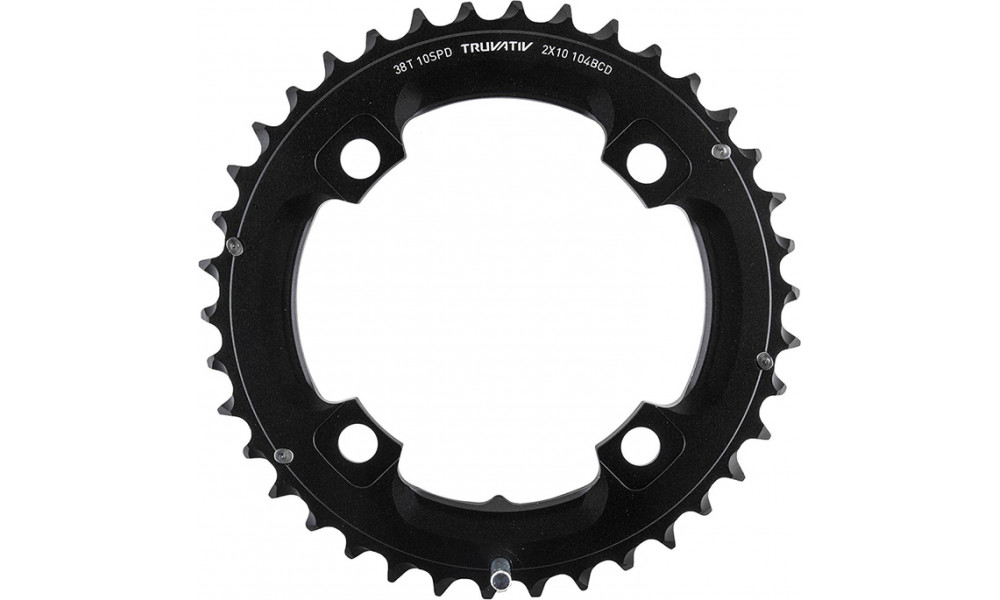 Priekinis dantratis SRAM MTB 104mm alu 2x10-speed with pin 38T black 