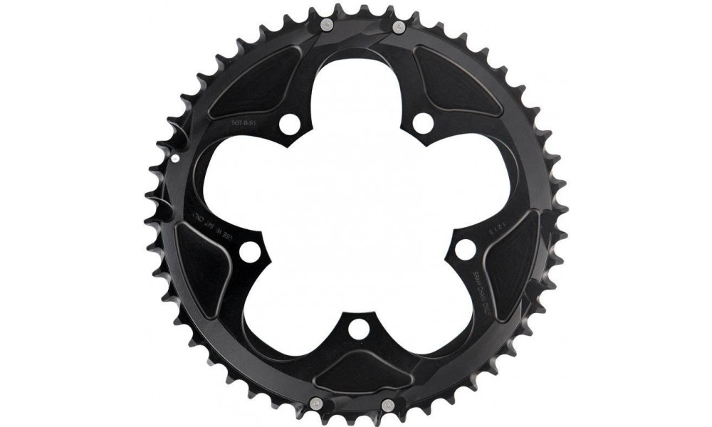 Priekinis dantratis SRAM Road 110mm for 50-34T alu 2x10-speed 50T black 