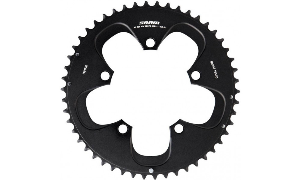 Priekinis dantratis SRAM Road Red 2012 X-Glide R 130mm alu 39T black 