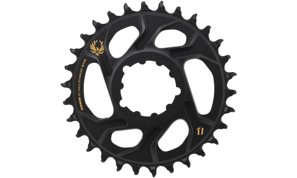 Priekinis dantratis SRAM MTB Eagle X-Sync2 Direct Mount alu 11-speed 6mm offset 30T gold 