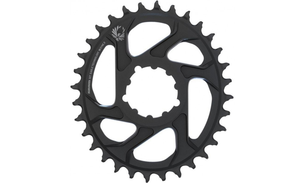 Priekinis dantratis SRAM Eagle X-Sync2 Direct Mount alu Oval 3mm offset 32T black 