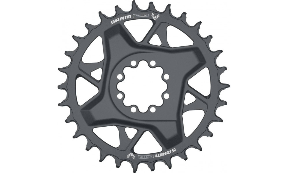 Priekinis dantratis SRAM GX Eagle T-Type D1 Direct Mount 3mm offset 30T grey 