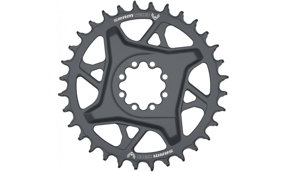 Priekinis dantratis SRAM GX Eagle T-Type D1 Direct Mount 3mm offset 32T grey 