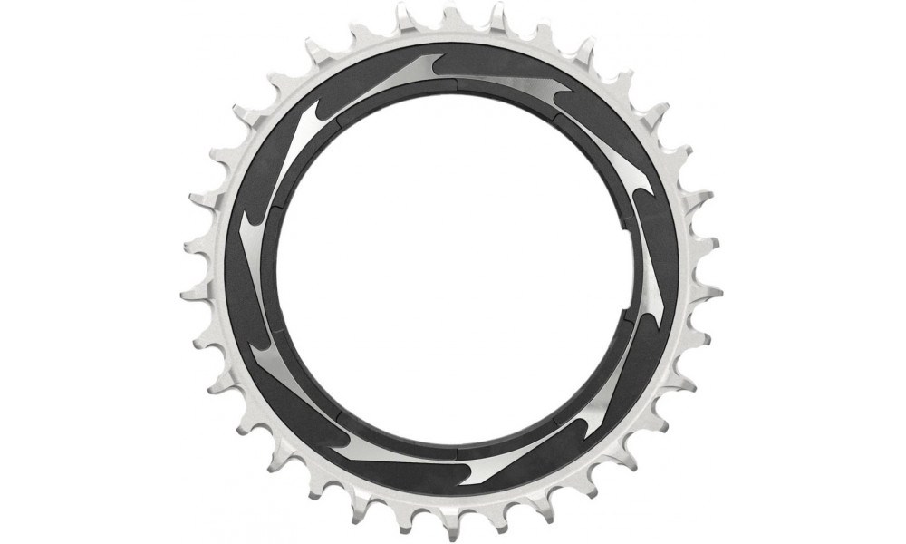 Priekinis dantratis SRAM XX SL Eagle T-Type D1 Thread Mount 0mm offset 34T black-silver 