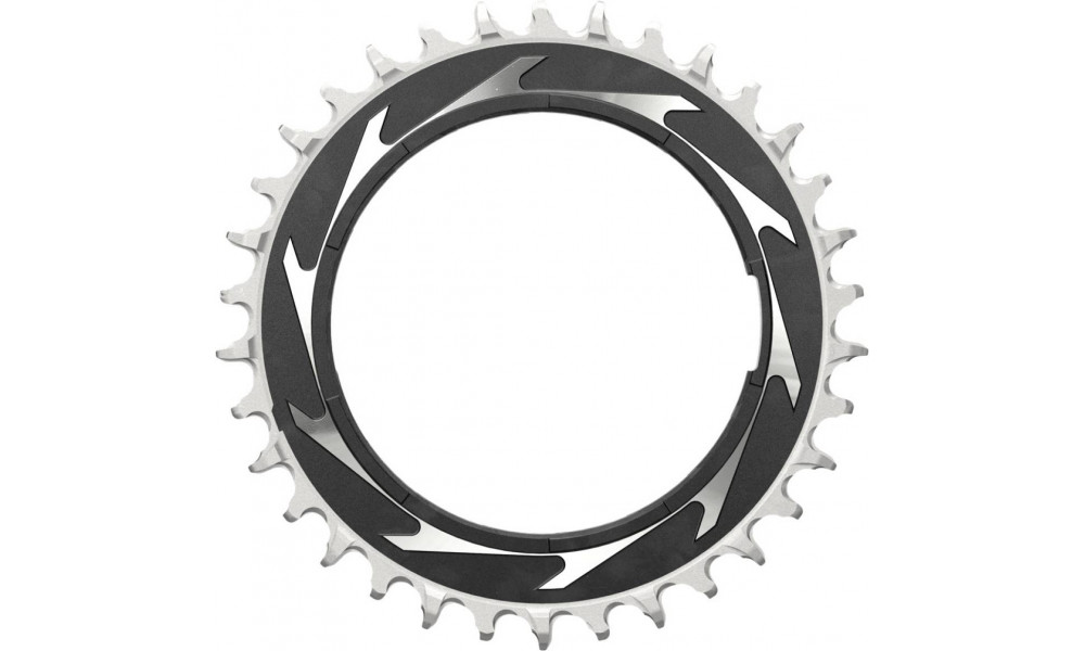 Priekinis dantratis SRAM XX SL Eagle T-Type D1 Thread Mount 3mm offset 34T black-silver 