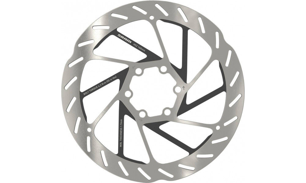 Stabdžių diskas SRAM HS2 Rounded 160mm 6-bolt 