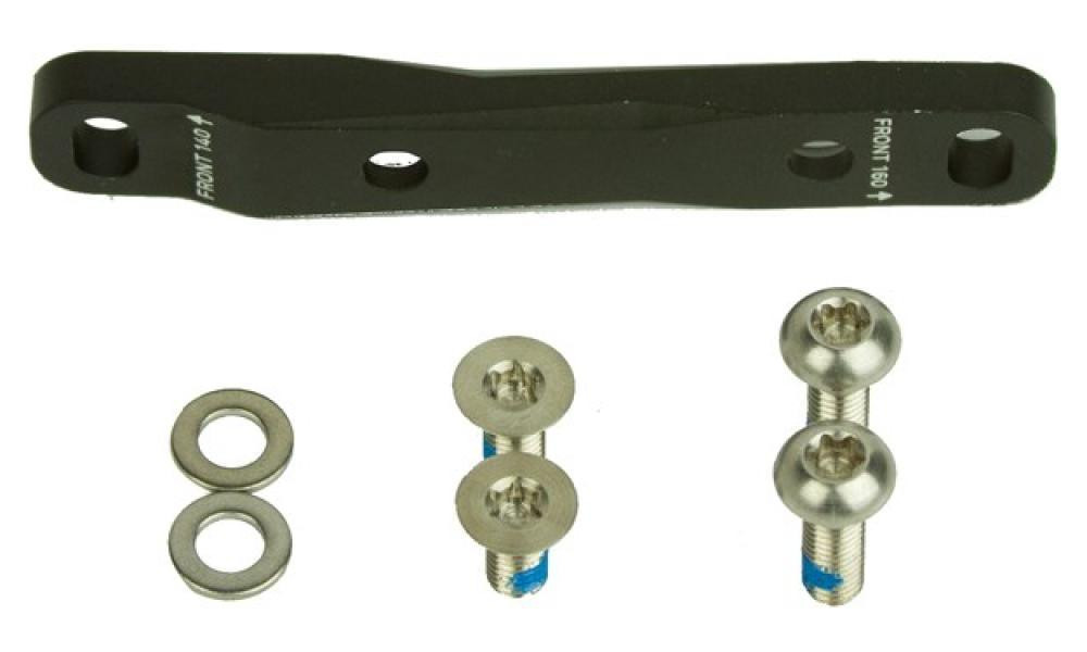 Diskinio stabdžio suporto adapteris priekinis SRAM Flat Mount 140mm/160mm with stainless steel bolts 0mm/20mm 