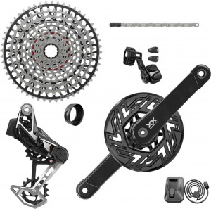 Važiuoklės dalių grupės komplektas SRAM XX Eagle T-Type AXS E-MTB Brose 1x12-speed 165mm 36Tx10-52T