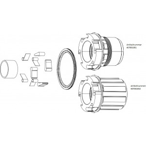 Įvorės/stebulės būgnas SRAM for 900 XDR 11/12-speed