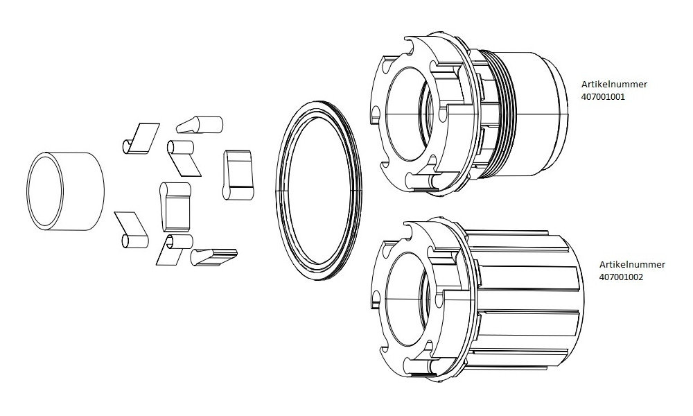 Įvorės/stebulės būgnas SRAM for 900 XDR 11/12-speed 