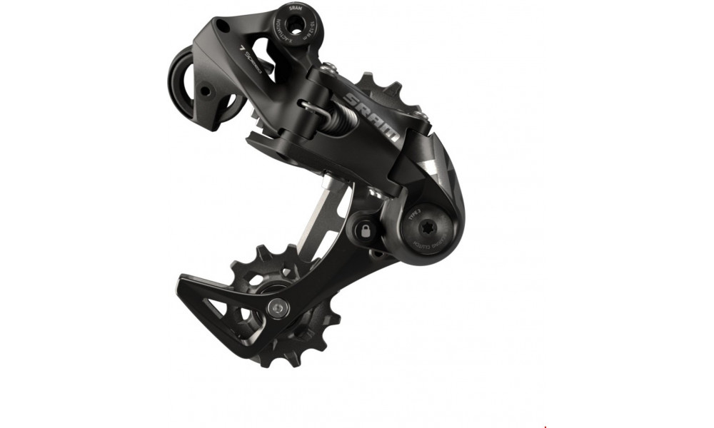 Galinis pavarų perjungėjas SRAM X01 DH short cage 7-speed black 