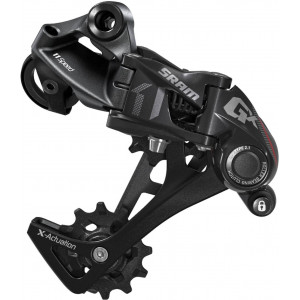 Galinis pavarų perjungėjas SRAM GX long cage 1x11-speed black-red