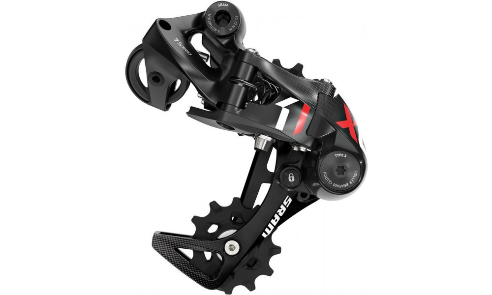 Galinis pavarų perjungėjas SRAM X01 DH Type 3.0 short cage 10-speed 