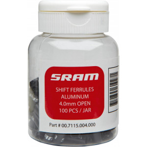 Pavarų šarvo antgaliukai SRAM 4mm short nose black bottle (100 vnt.)