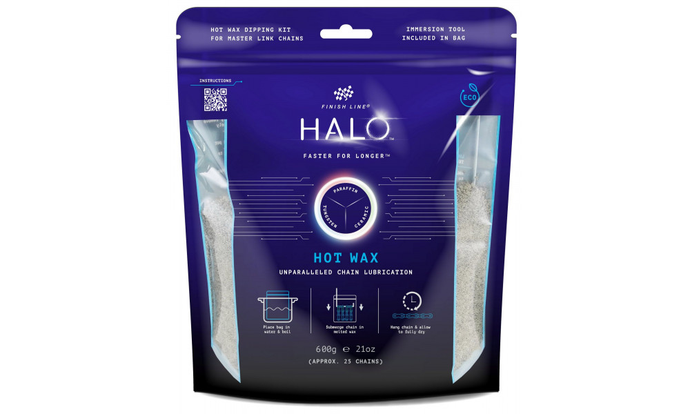 Granulės grandinės sutepimui Finish Line HALO Hot Wax 600g - 1