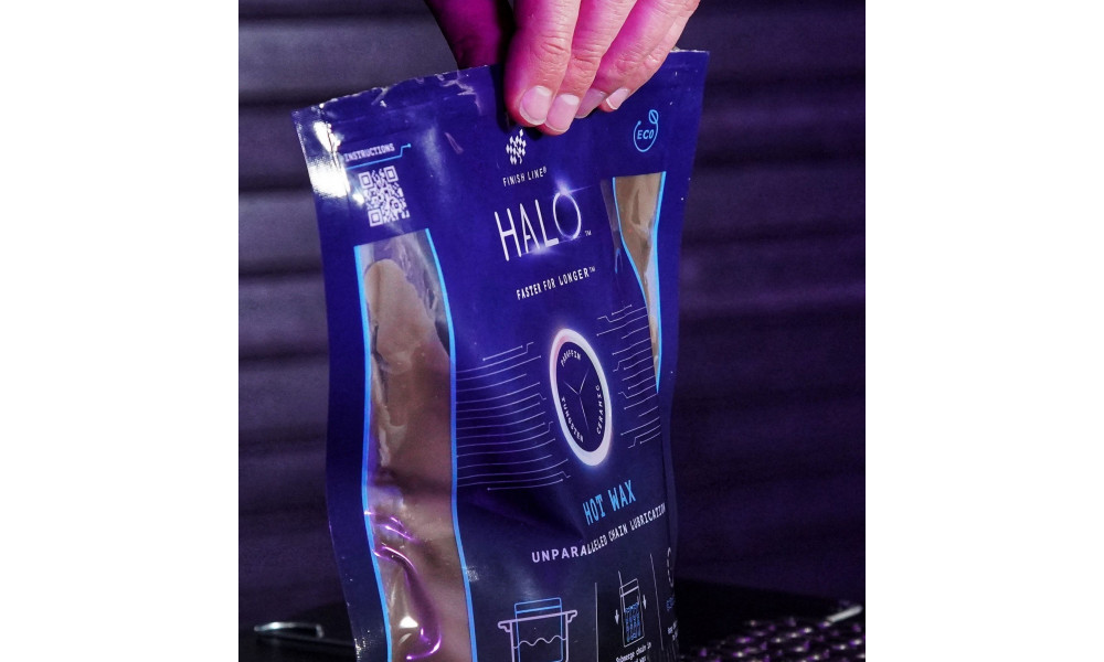 Vaškas grandinės sutepimui Finish Line HALO Hot Wax 600g - 2