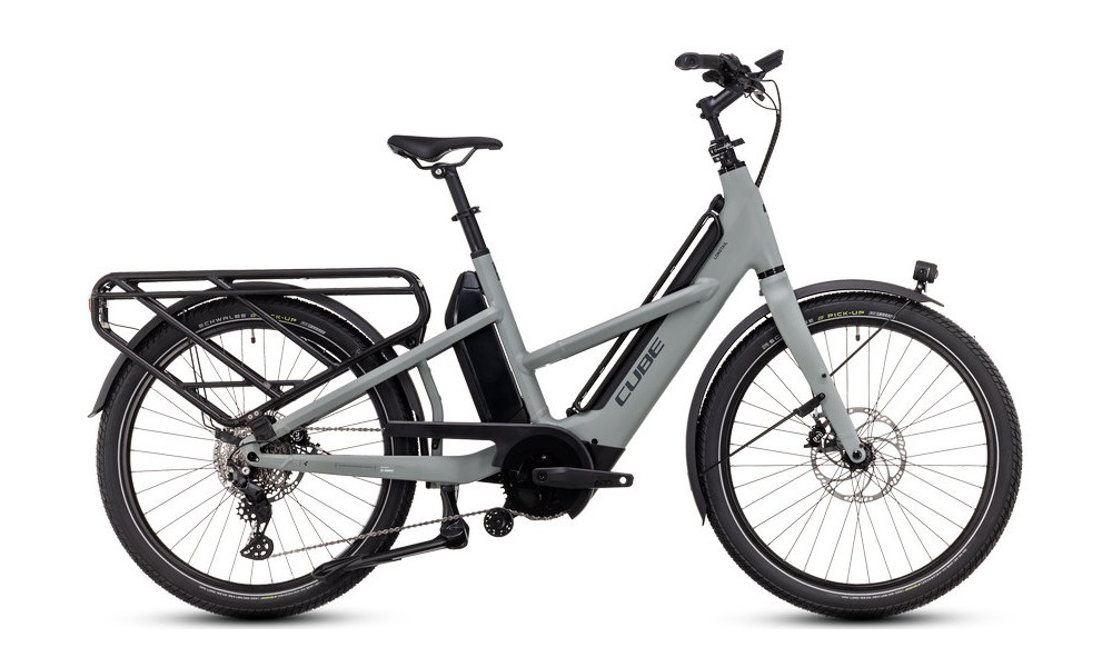 Elektrinis dviratis Cube Longtail Sport Hybrid 1350 swampgrey'n'reflex 2025 