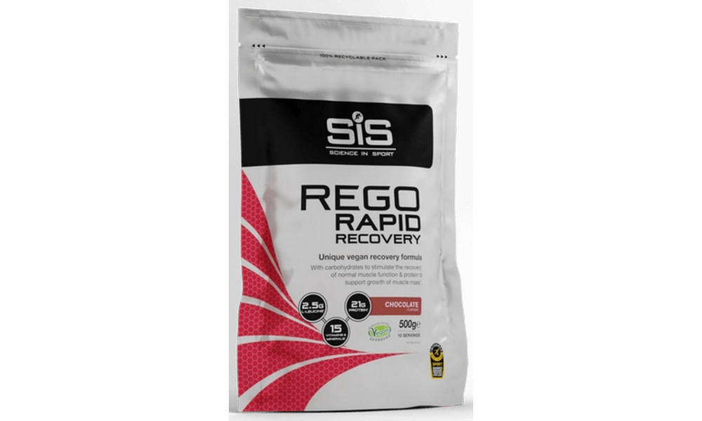 Maistas sportui milteliais SiS Rego Rapid Recovery Chocolate 500g 