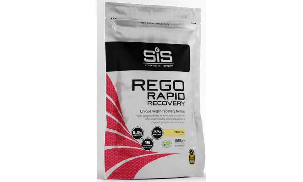 Maistas sportui milteliais SiS Rego Rapid Recovery Vanila 500g 