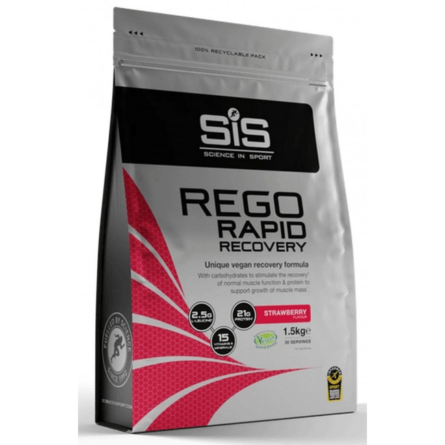 Maistas sportui milteliais SiS Rego Rapid Recovery Strawberry 1.5kg