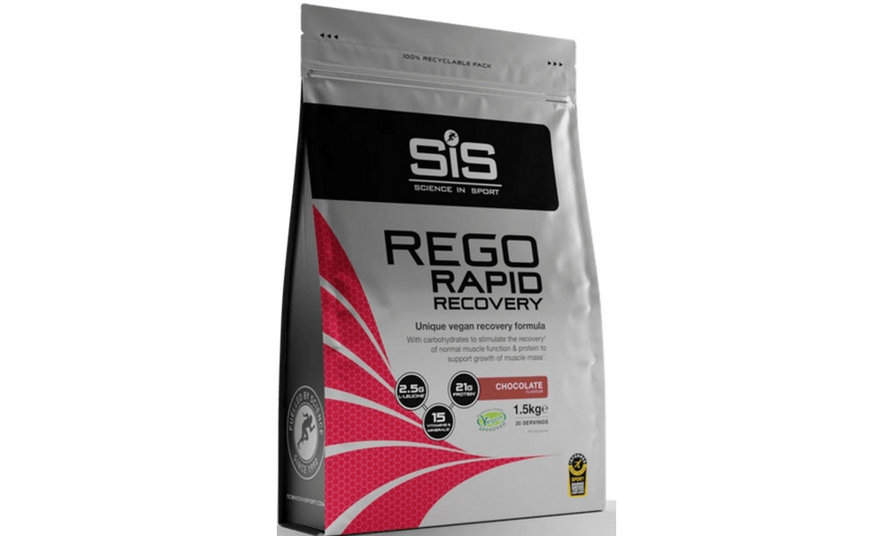 Maistas sportui milteliais SiS Rego Rapid Recovery Chocolate 1.5kg 