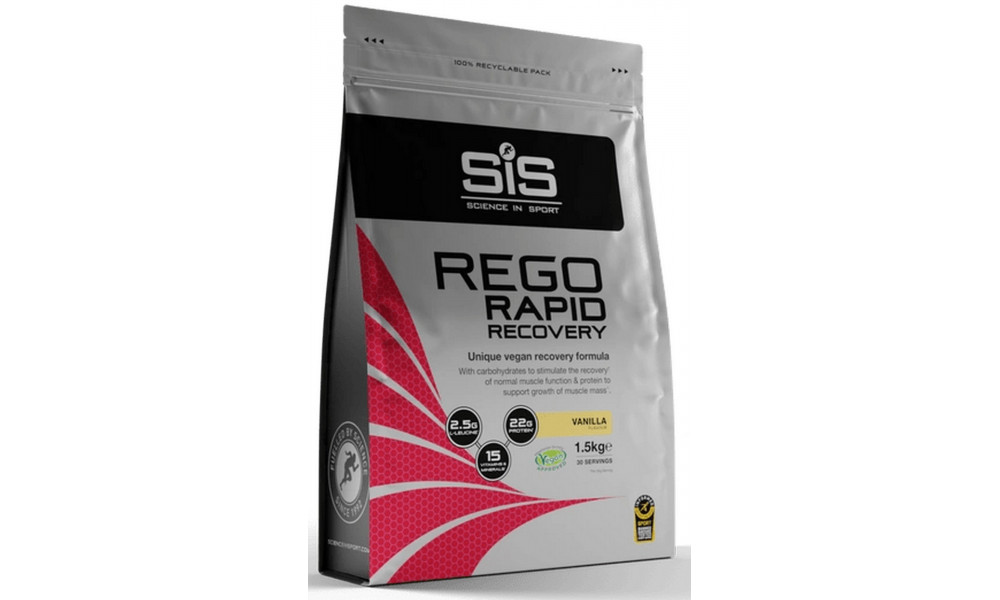 Maistas sportui milteliais SiS Rego Rapid Recovery Vanila 1.5kg 