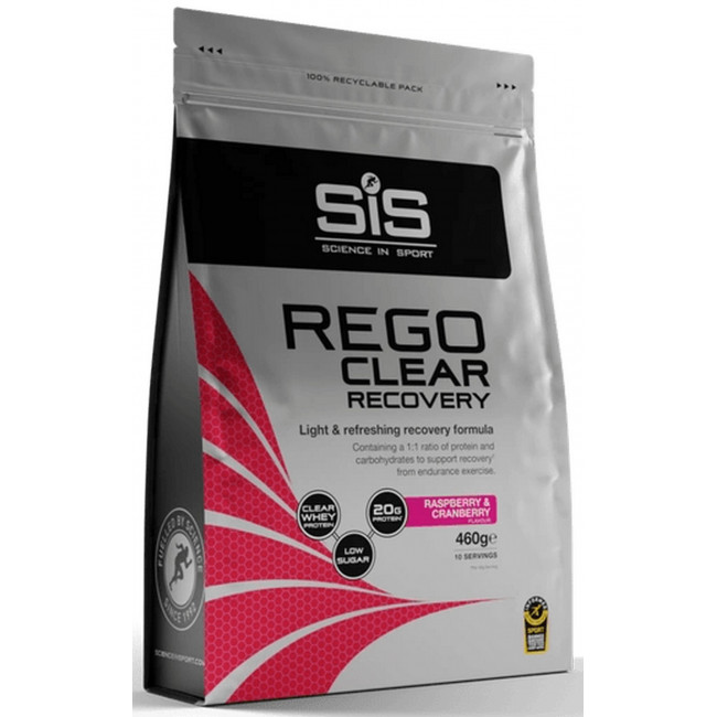 Maistas sportui milteliais SiS Rego Clear Recovery Raspberry & Cranberry 460g