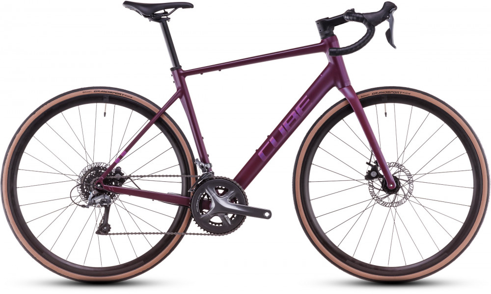 Dviratis Cube Attain Pro hyperpurple'n'helio 2025 