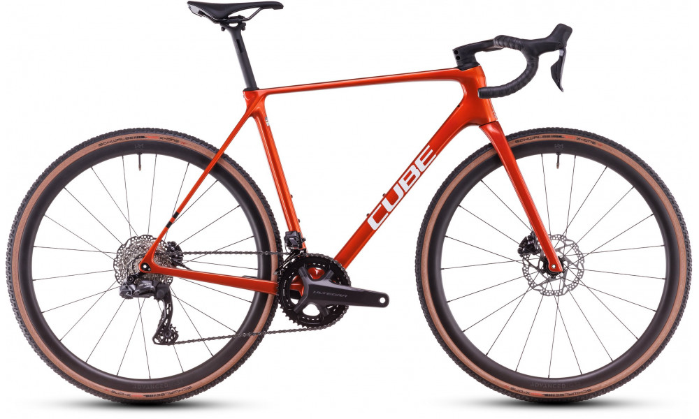 Dviratis Cube Cross Race C:62 SLX electricorange'n'white 2025 - 1