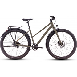 Dviratis Cube Hyde Pro FE Trapeze dustyolive'n'gold 2025