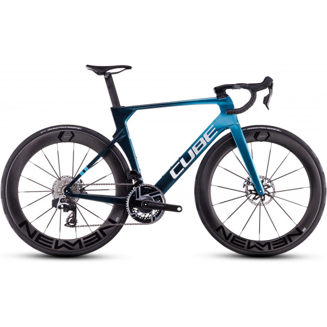 Dviratis Cube Litening AERO C:68X SLX chromeblue'n'liquidblue 2025 Dviratis Cube Litening AERO C:68X SLX chromeblue'n'liquidblue 2025
