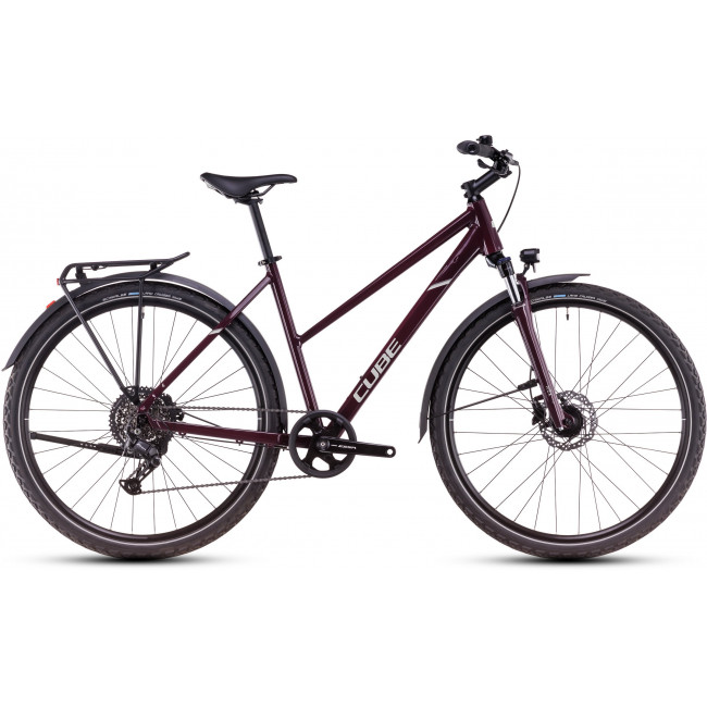 Dviratis Cube Nature ONE Allroad Trapeze amarone'n'lunar 2026