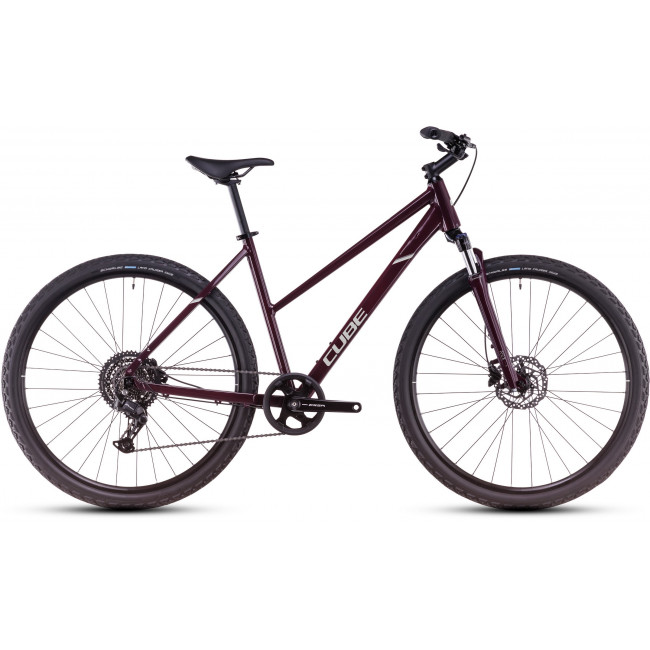 Dviratis Cube Nature ONE Trapeze amarone'n'lunar 2026