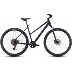 Dviratis Cube Nature ONE Trapeze black'n'black 2025