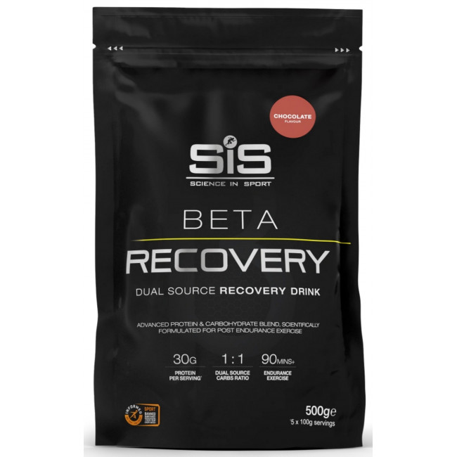 Maistas sportui milteliais SiS Beta Recovery Chocolate 500g