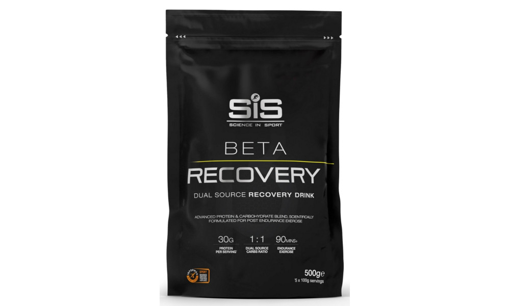 Maistas sportui milteliais SiS Beta Recovery Vanila 500g 