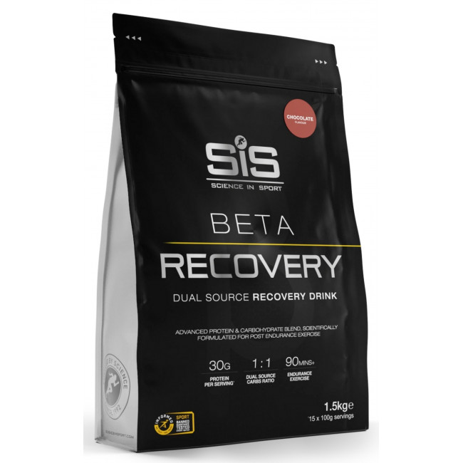 Maistas sportui milteliais SiS Beta Recovery Chocolate 1.5kg