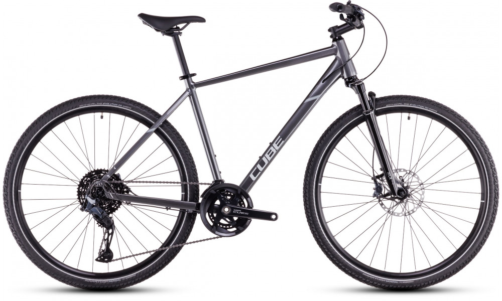 Dviratis Cube Nature SLX graphite'n'fossil 2026 - 1