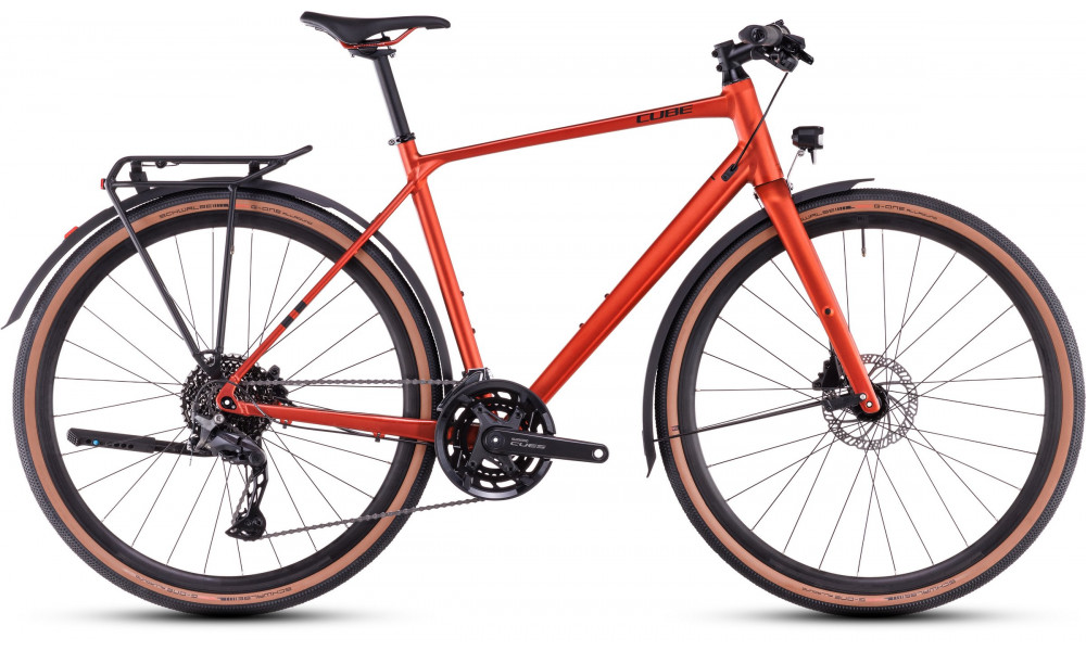 Dviratis Cube Nulane Pro FE fireorange'n'black 2025 