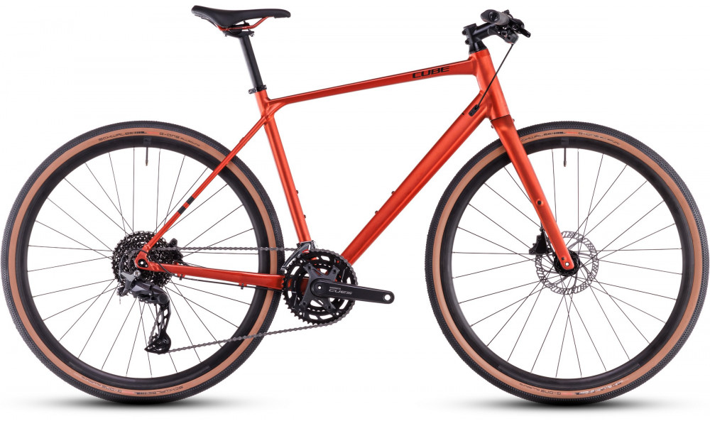 Dviratis Cube Nulane Pro fireorange'n'black 2025 