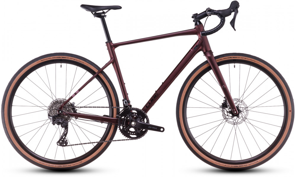 Dviratis Cube Nuroad Race rubyred'n'gloss 2025 