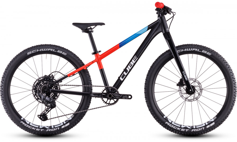 Dviratis Cube Reaction 240 Pro black'n'blue'n'red 2026 - 1